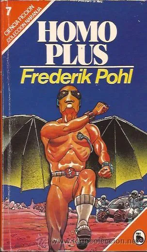 {'en': 'Novel "Homo Plus" by Frederik Pohl', 'es': 'Novela “Homo Plus” de Frederik Pohl'} Image