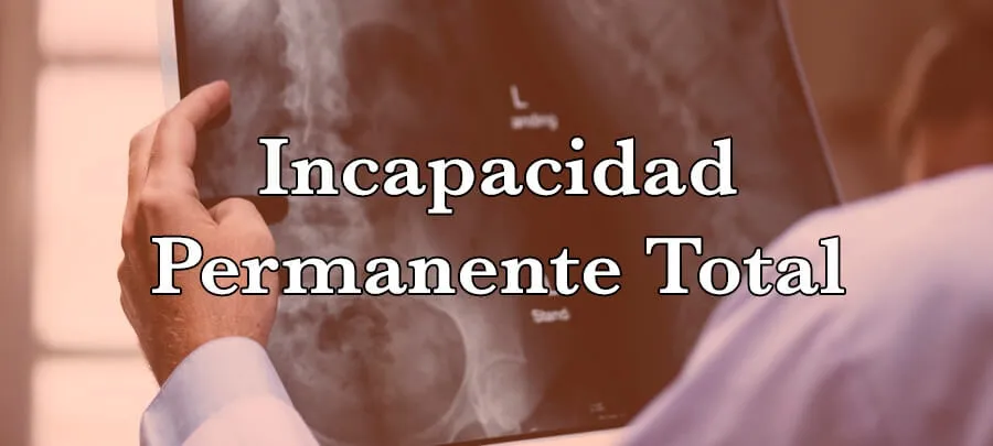 {'en': 'I have total permanent disability and I have to ask for absolute disability', 'es': 'Tengo incapacidad permanente total y tengo que pedir incapacidad absoluta'} Image