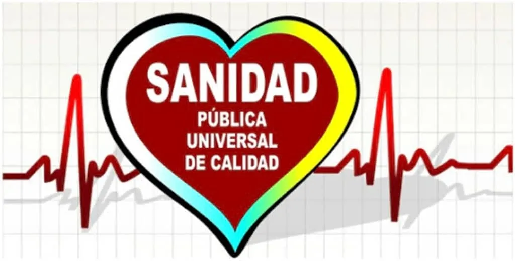 {'en': 'For a public and free health', 'es': 'Por una sanidad publica y gratis'} Image