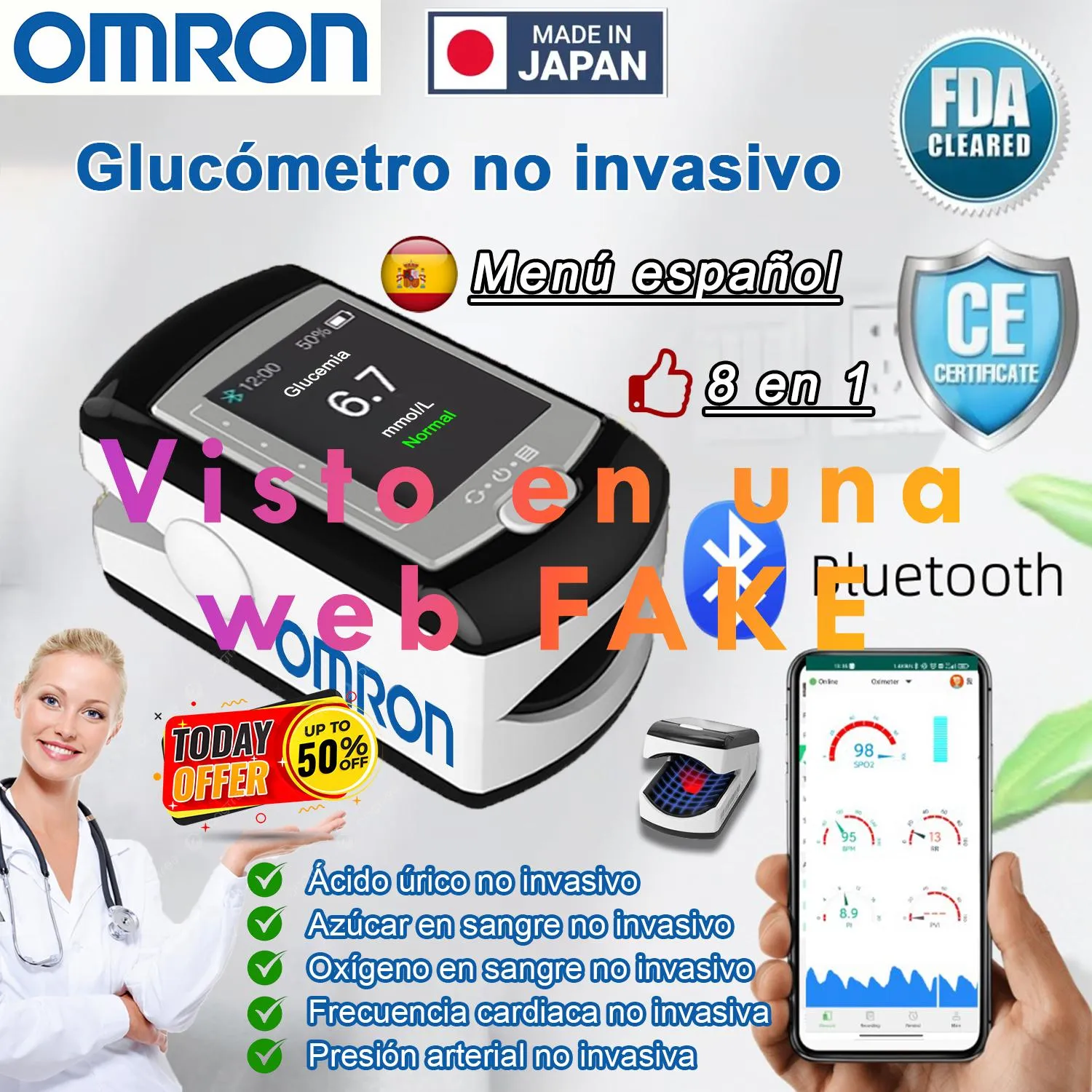 {'en': 'Grumesto non -invasive reliable?', 'es': '¿Grucometro no invasivo fiable?'} Image