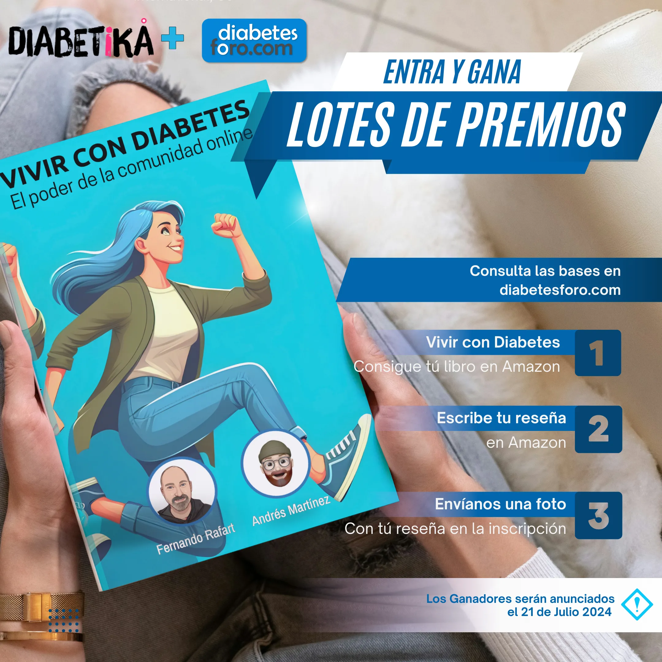 {'en': 'Contest winners: Living with diabetes!', 'es': '¡Ganadores del concurso: Vivir con Diabetes!'} Image