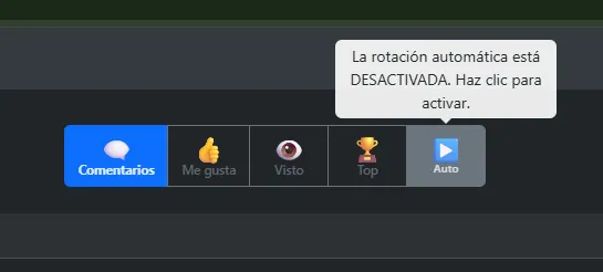 {'en': 'New option in the theme bar: control automatic rotation', 'es': 'Nueva opción en la barra de temas: controla la rotación automática'} Image