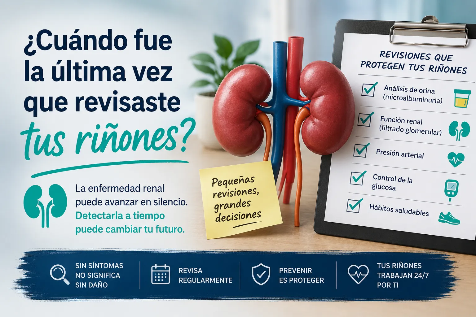 {'en': '[[NO-TRANS]]¿Cuándo fue la última vez que revisaste tus riñones?', 'es': '¿Cuándo fue la última vez que revisaste tus riñones?'} Image