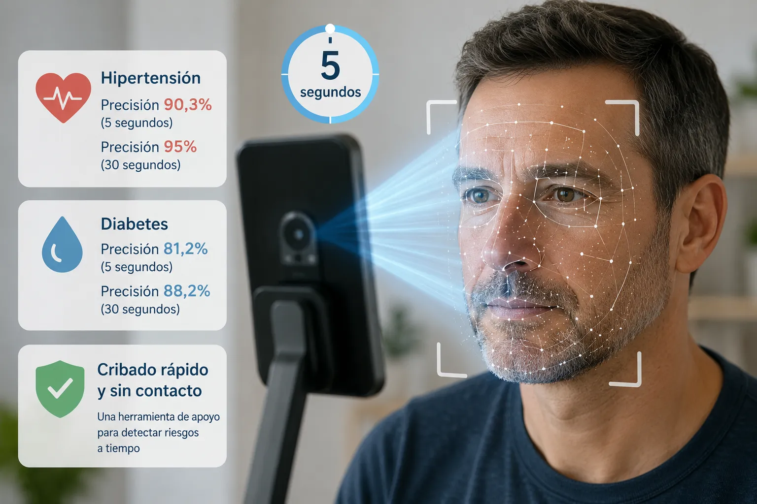 {'en': '¿Detectar diabetes mirando tu cara durante 5 segundos? La IA empieza a hacerlo posible', 'es': '¿Detectar diabetes mirando tu cara durante 5 segundos? La IA empieza a hacerlo posible'} Image