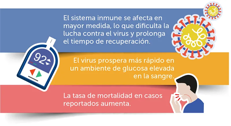 {'en': 'Why COVID-19 increases the risk of diabetes, according to a study', 'es': 'Por qué el COVID-19 aumenta el riesgo de padecer diabetes, según un estudio'} Image