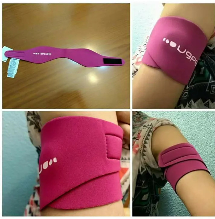 {'en': 'Bracelet to cover sensor during shower', 'es': 'Brazalete para cubrir sensor durante la ducha'} Image