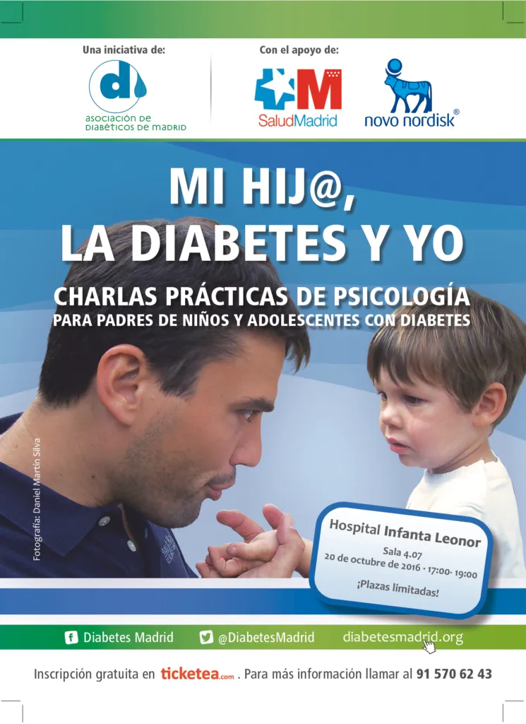 {'en': 'OCTOBER 20 · Psychology practice talk “My children, diabetes and I” · Infanta Lionor Hospital', 'es': '20 de octubre · Charla práctica de psicología “Mi hij@, la Diabetes y yo” · Hospital Infanta Leonor'} Image