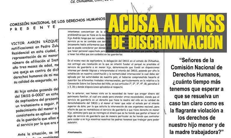 {'en': 'They deny attention in IMSS nursery to their son for suffering from diabetes', 'es': 'Niegan atención en guardería del IMSS a su hijo por padecer diabetes'} Image