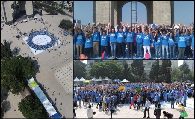 {'en': 'They form the "blue circle" against diabetes (Mexico)', 'es': 'Forman el "Círculo Azul" contra la diabetes (Mexico)'} Image